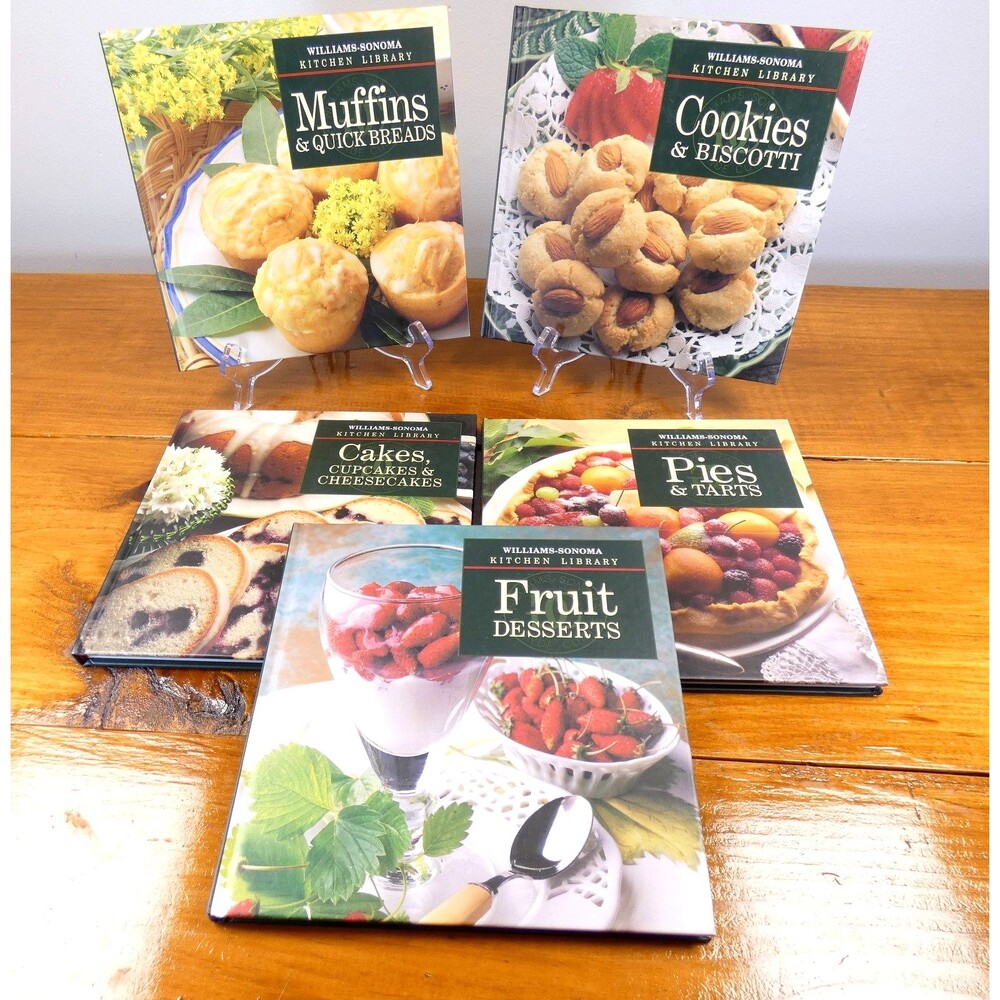 VTG Williams Sonoma Kitchen Library Cookbooks 5 Lot Baking-Desserts Time Life